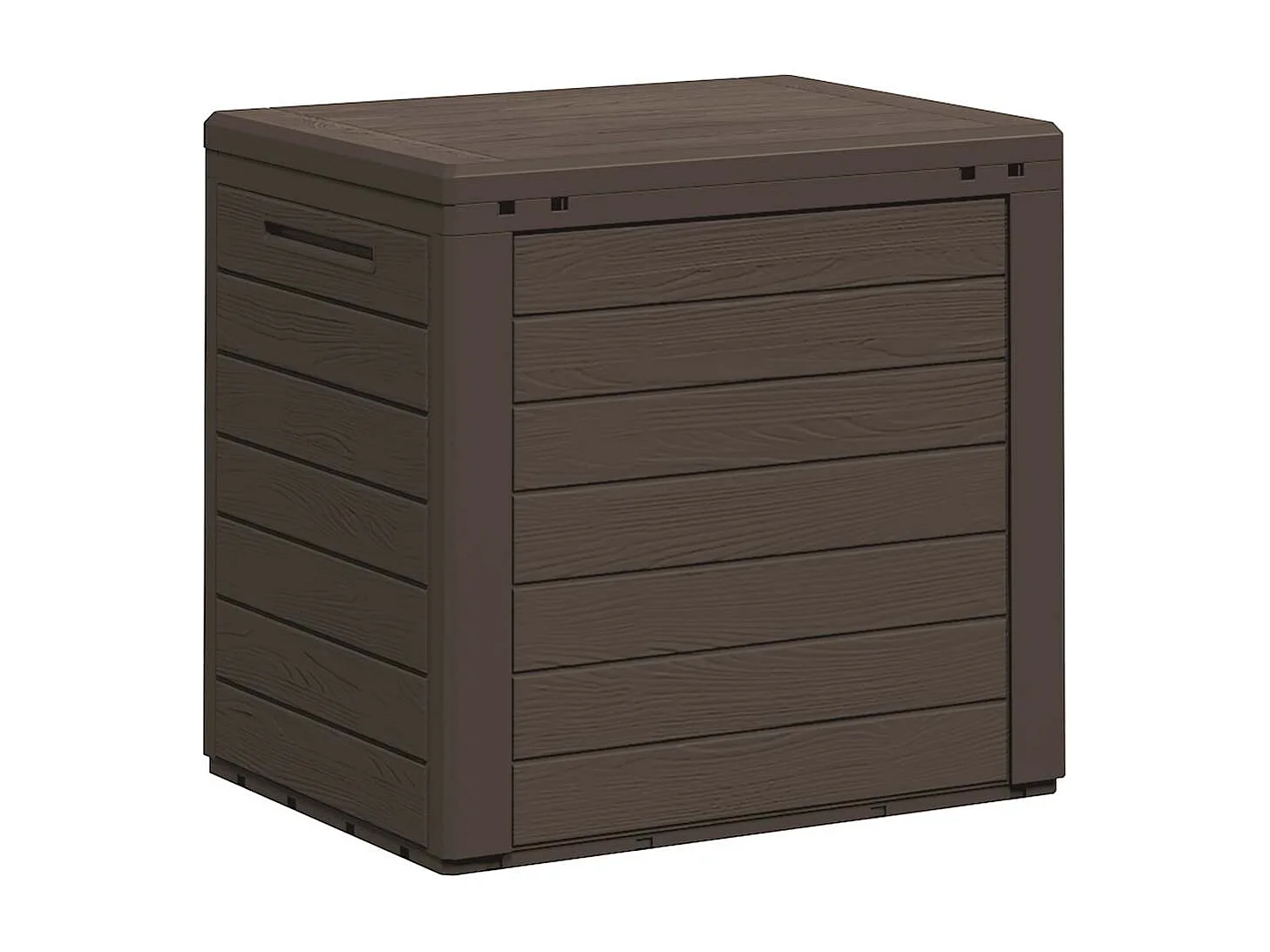 Boîte de stockage de jardin Marron 58,5x46x55 cm Polypropylène