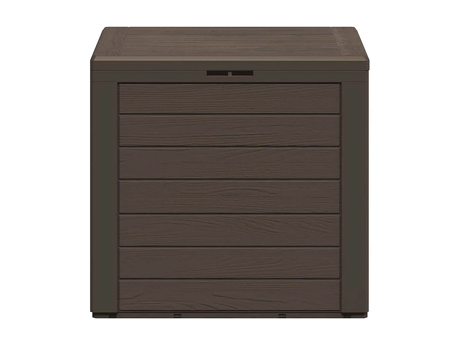 Boîte de stockage de jardin Marron 58,5x46x55 cm Polypropylène