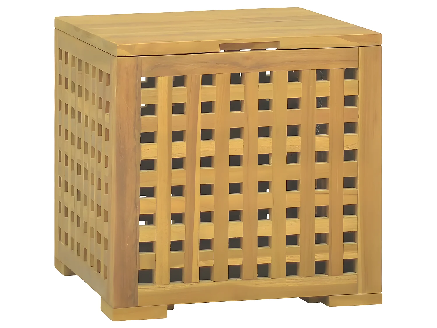 Boîte à corde 40x40x40 cm Bois massif de teck