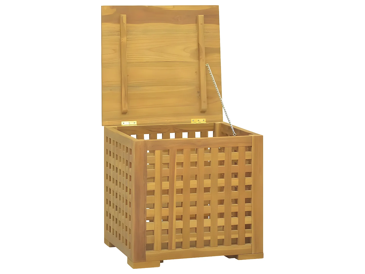 Boîte à corde 40x40x40 cm Bois massif de teck