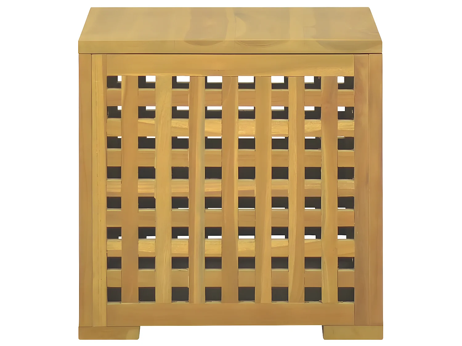 Boîte à corde 40x40x40 cm Bois massif de teck