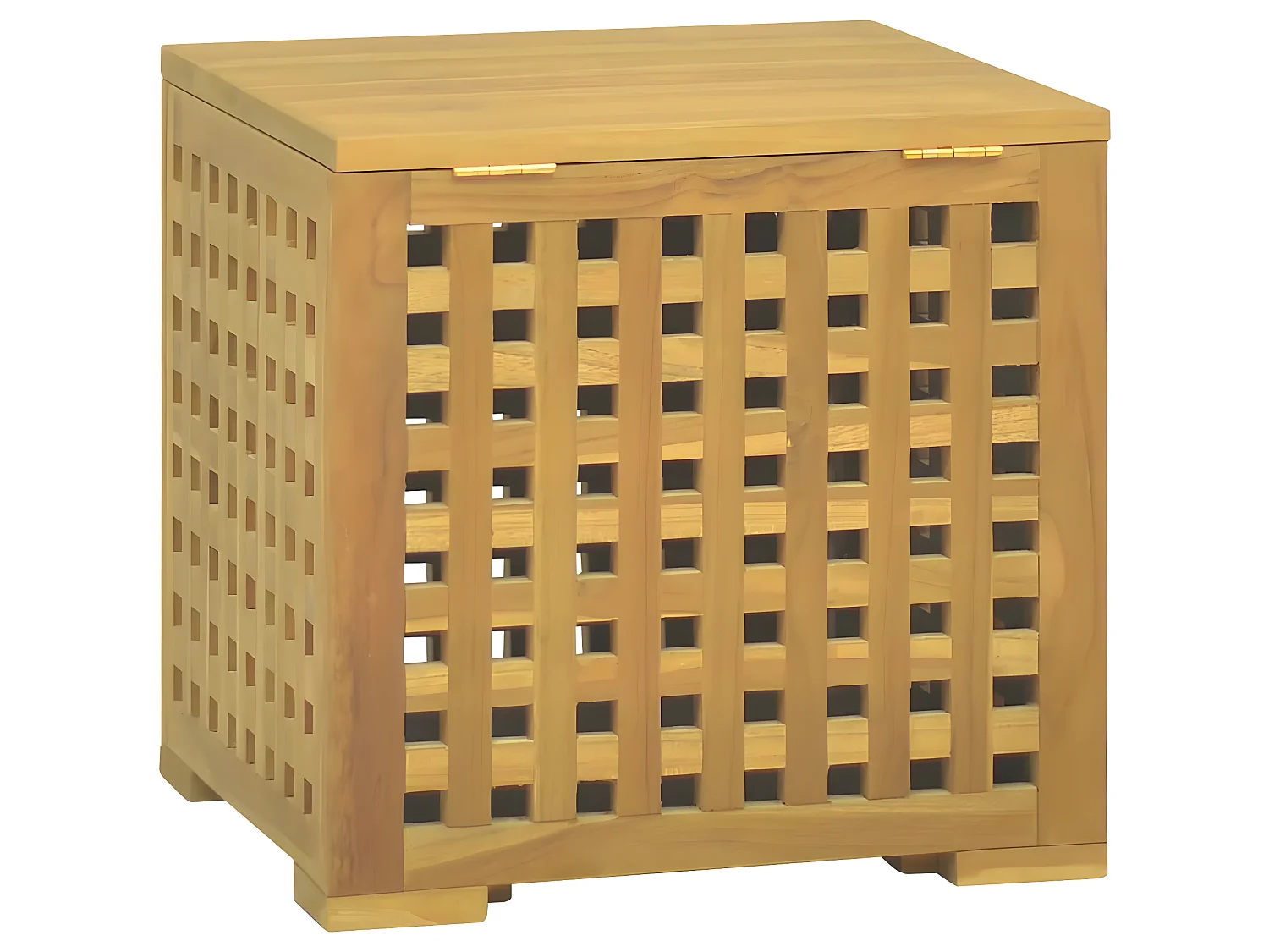 Boîte à corde 40x40x40 cm Bois massif de teck