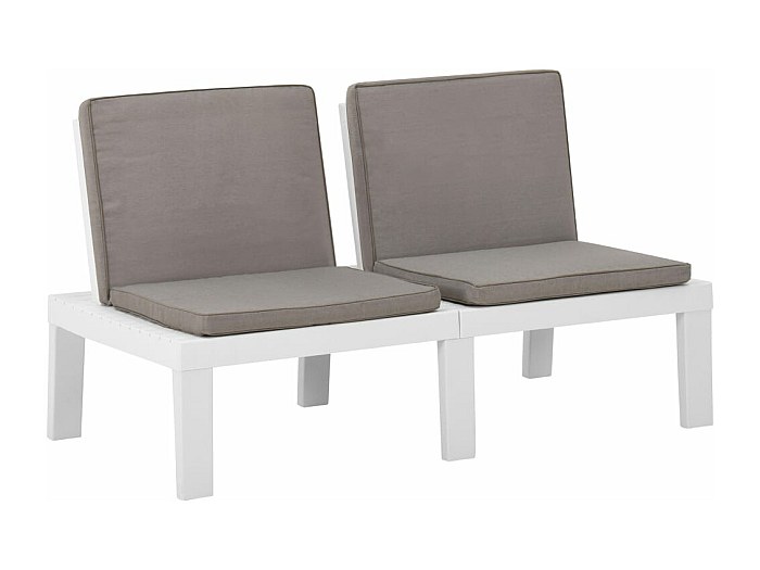 Cuscino Curvo Per Panchina Da Giardino Marrone, Resistente All'acqua, 138 Cm, Comodo E Facile Da Pulire