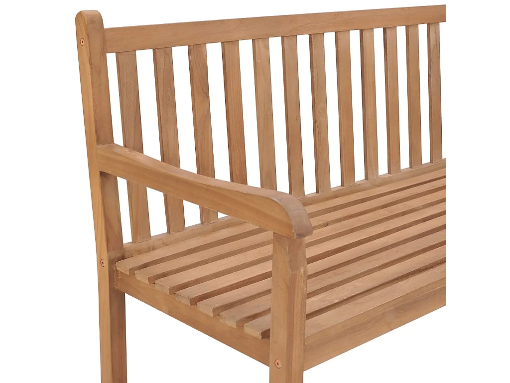 Banco de esquina de jardín madera maciza teca 185x185x90 cm