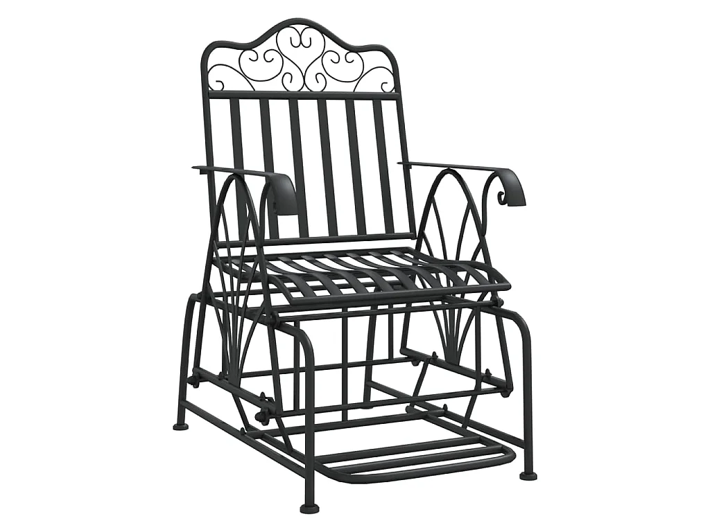 Panca Glider 61 cm Nera in Acciaio