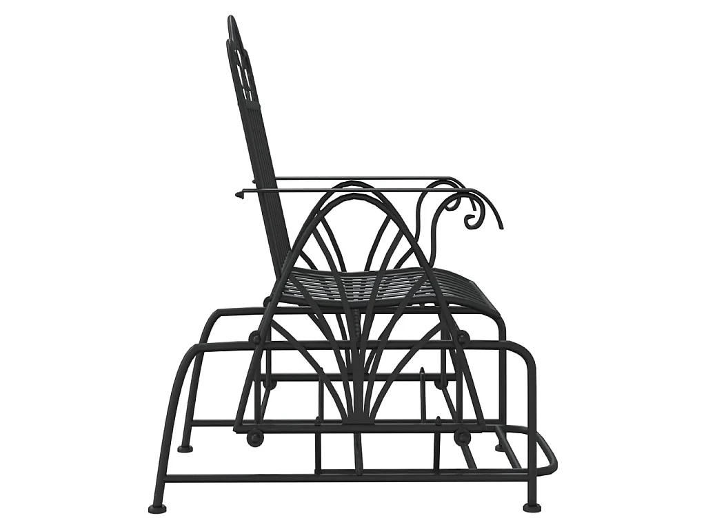 Panca Glider 61 cm Nera in Acciaio