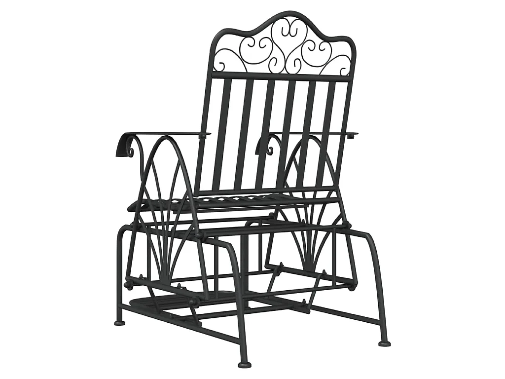 Panca Glider 61 cm Nera in Acciaio