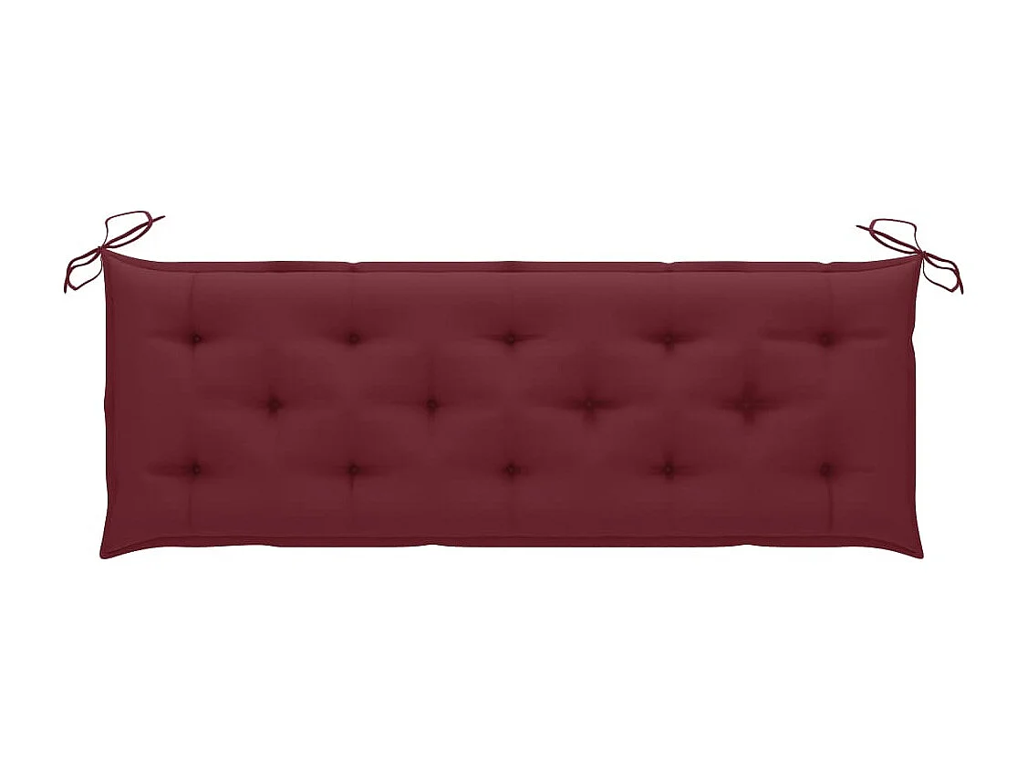 Banc de jardin avec coussin 157 cm Bois d'acacia massif