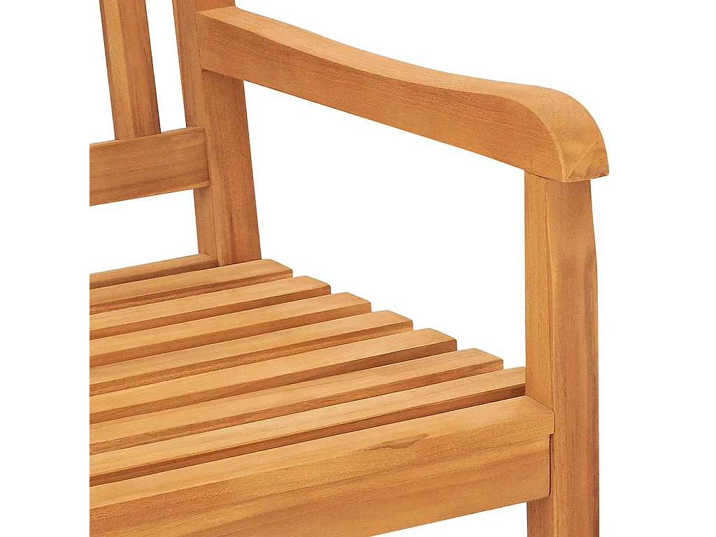 Gartenbank 3-Sitzer mit Tisch 150 cm Massivholz Teak