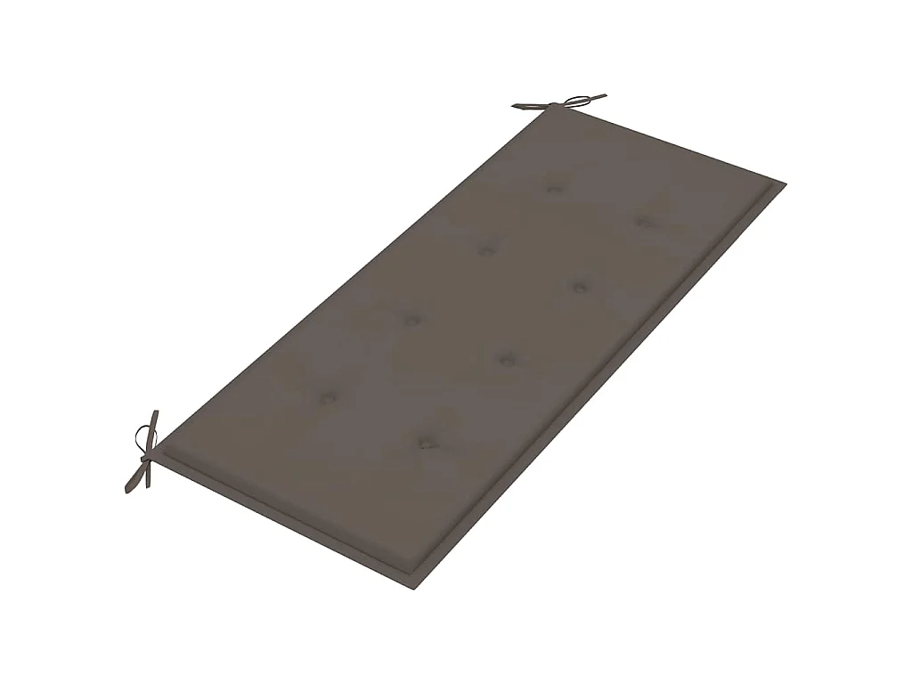 Banc de jardin avec coussin 120 cm Bambou