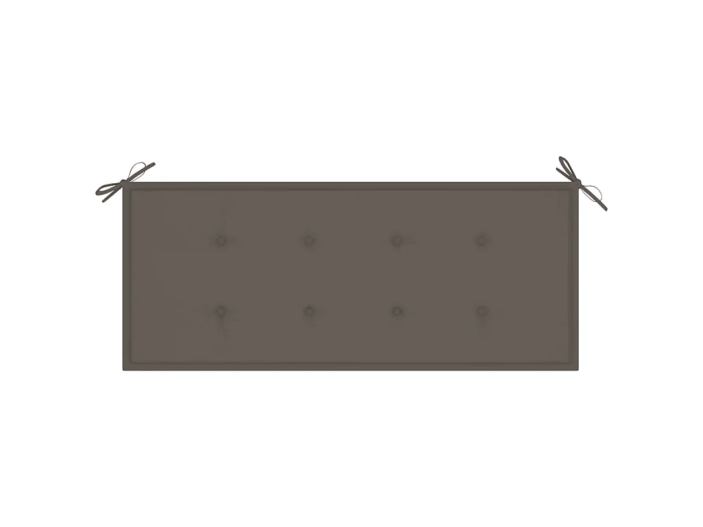 Banc de jardin avec coussin 120 cm Bambou