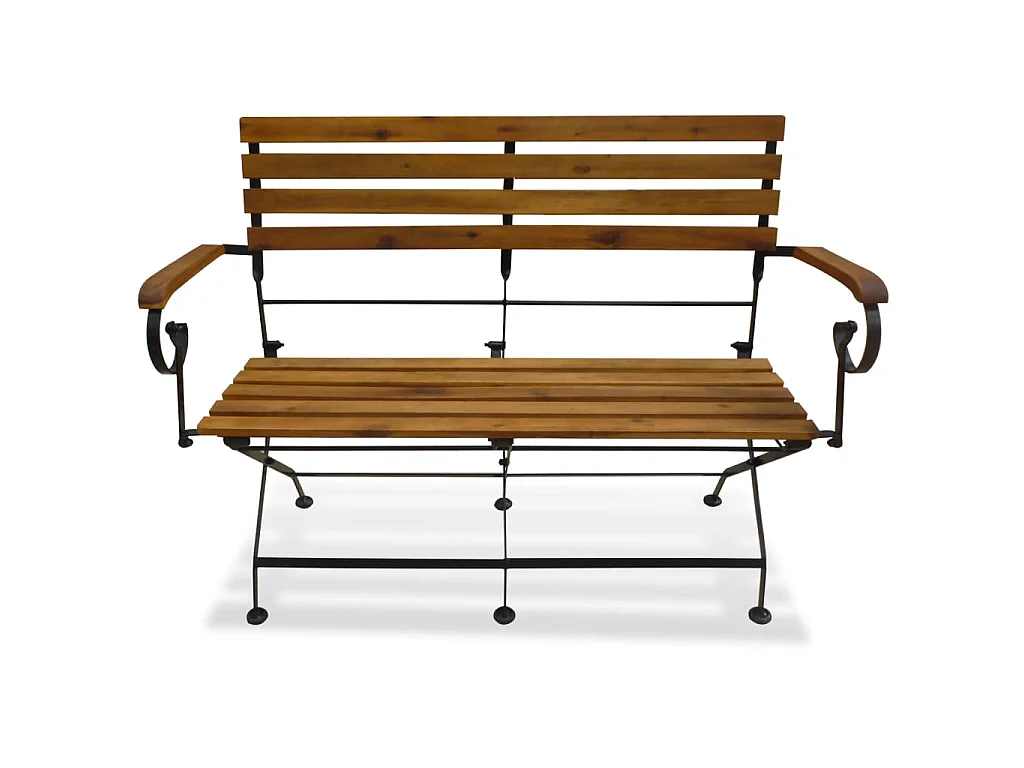 Banc pliable de jardin 112 cm Bois d'acacia solide