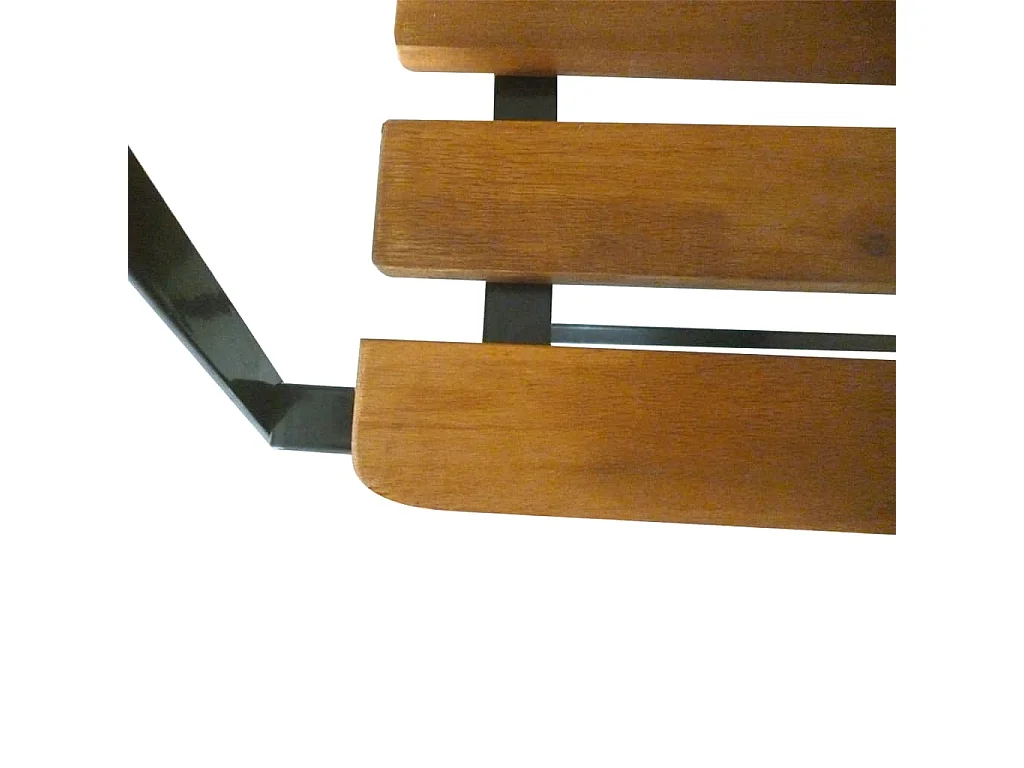Banc pliable de jardin 112 cm Bois d'acacia solide