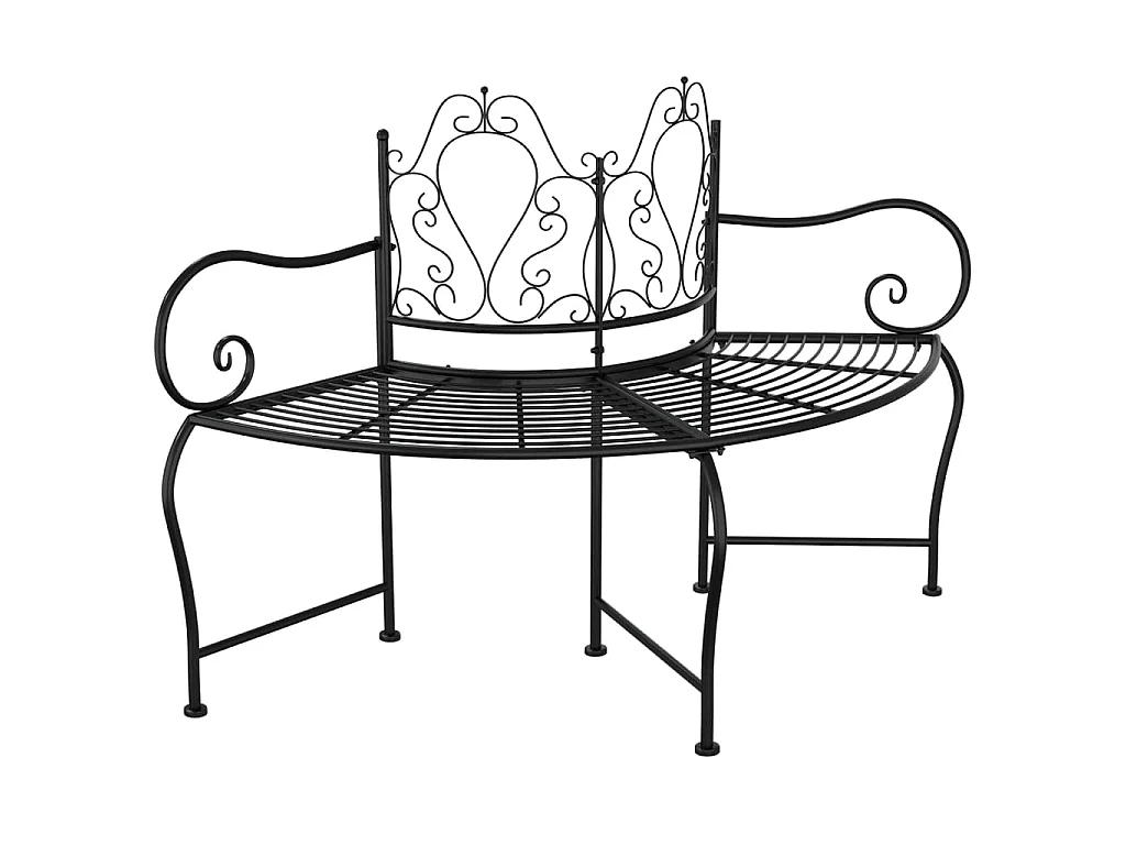 Boombank 150 cm staal zwart