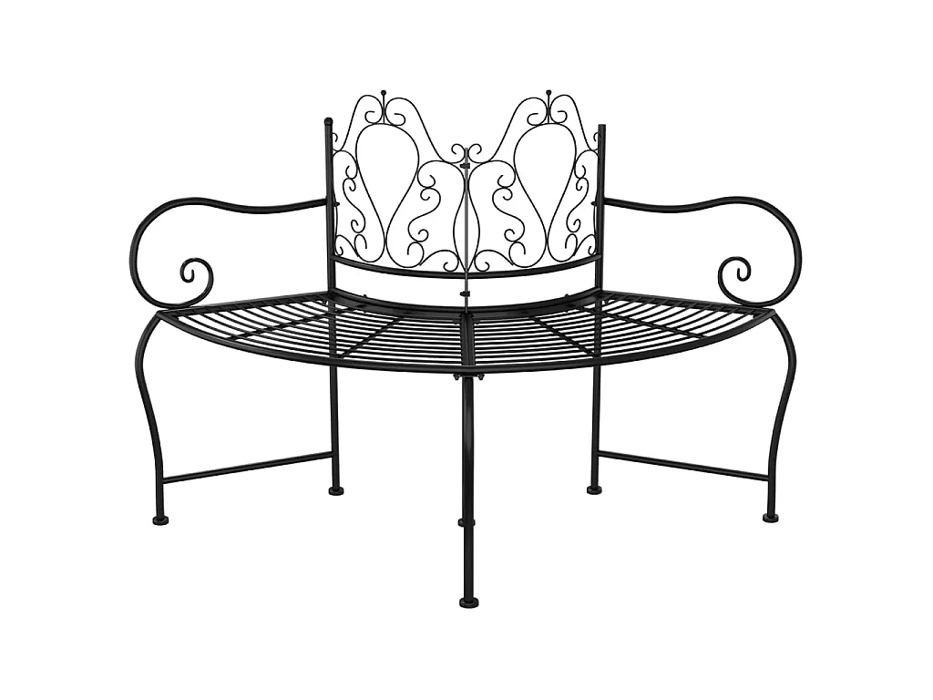 Boombank 150 cm staal zwart