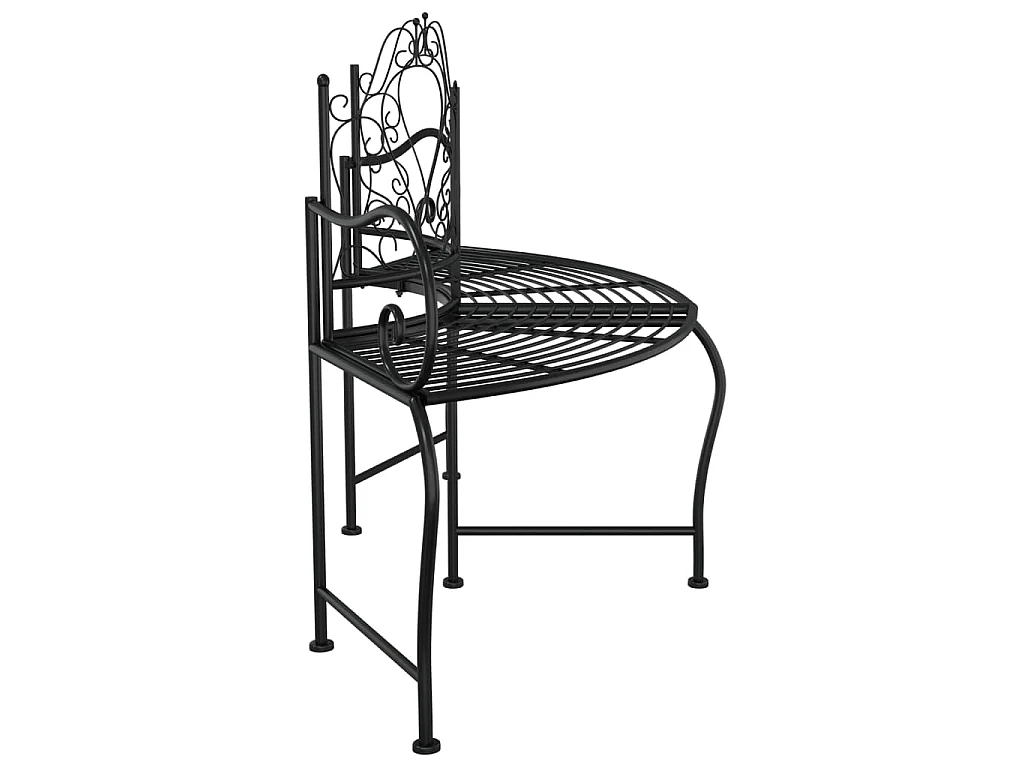Boombank 150 cm staal zwart