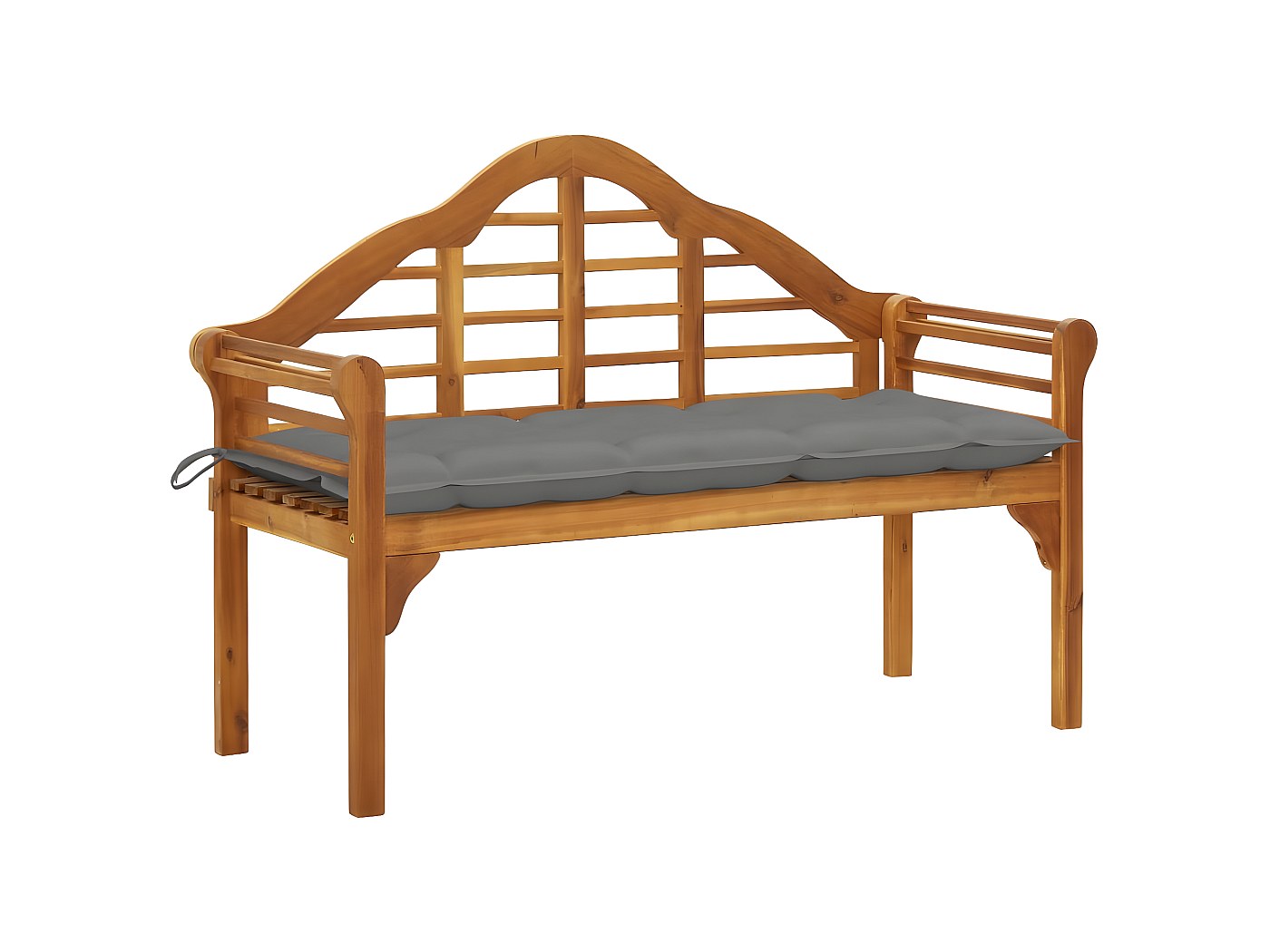 Banc De Jardin En Bois – Avec Dossier Et Accoudoirs – Large – Pour Balcon Ou Terrasse – Neuf