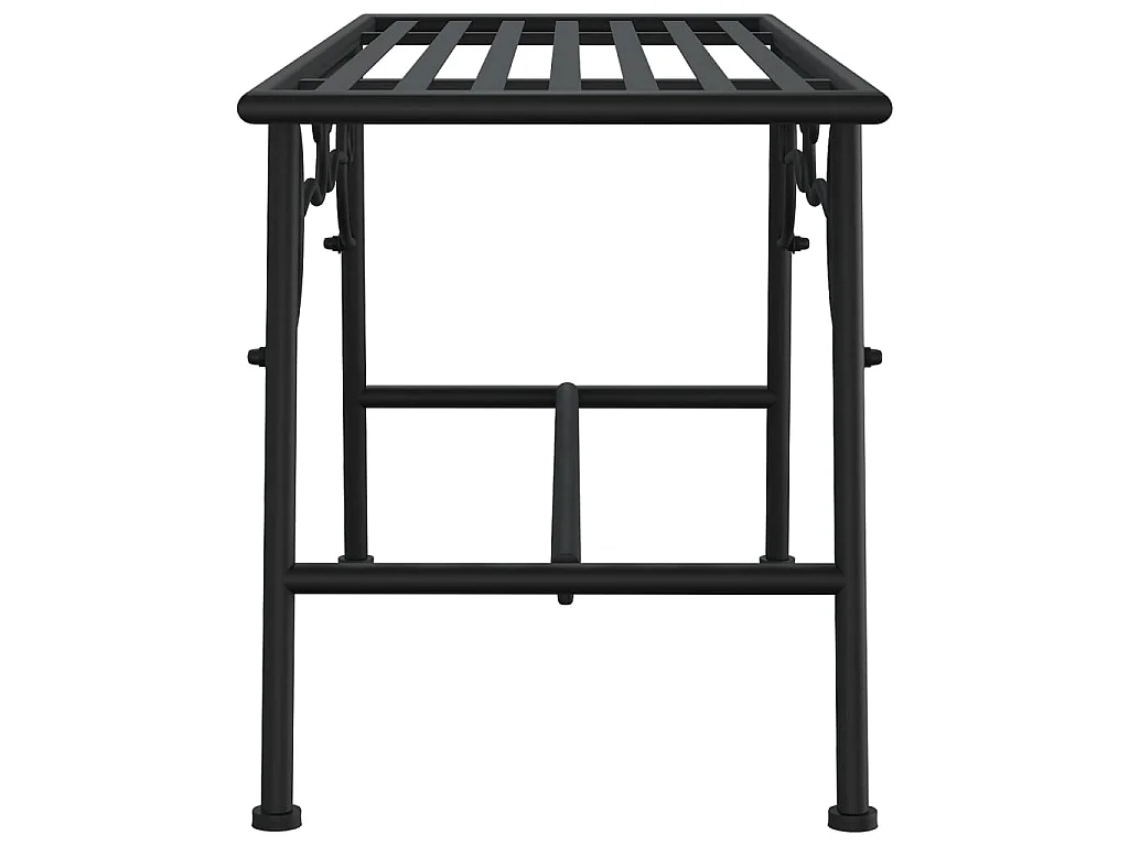 Baumbank 110 cm Schwarz Stahl