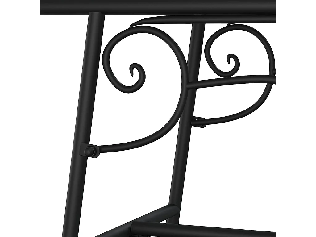 Baumbank 110 cm Schwarz Stahl