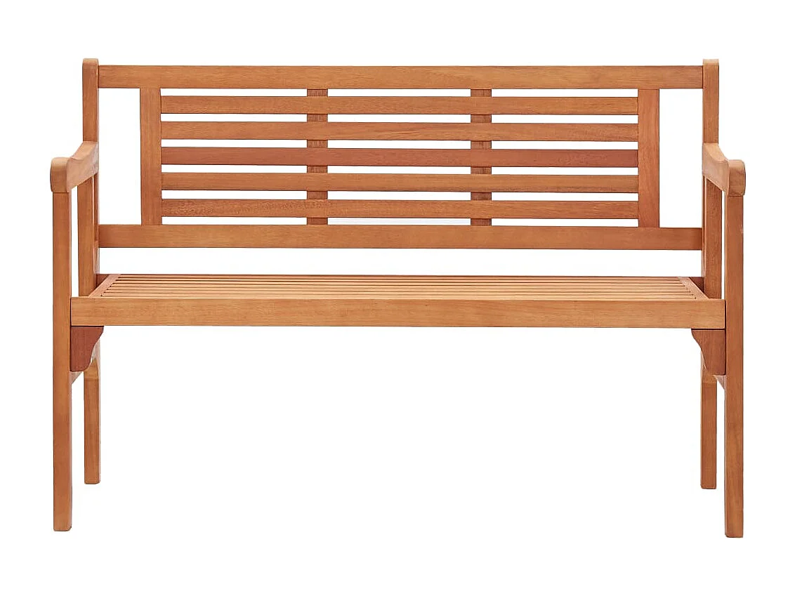 Banco de jardÃ­n plegable de madera maciza de eucalipto 120 cm