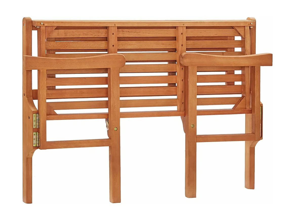 Banco de jardÃ­n plegable de madera maciza de eucalipto 120 cm