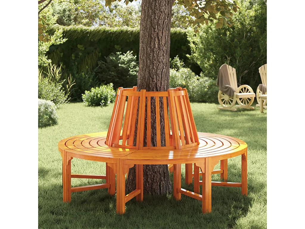 Banc d'arbre Ø 160 cm Bois