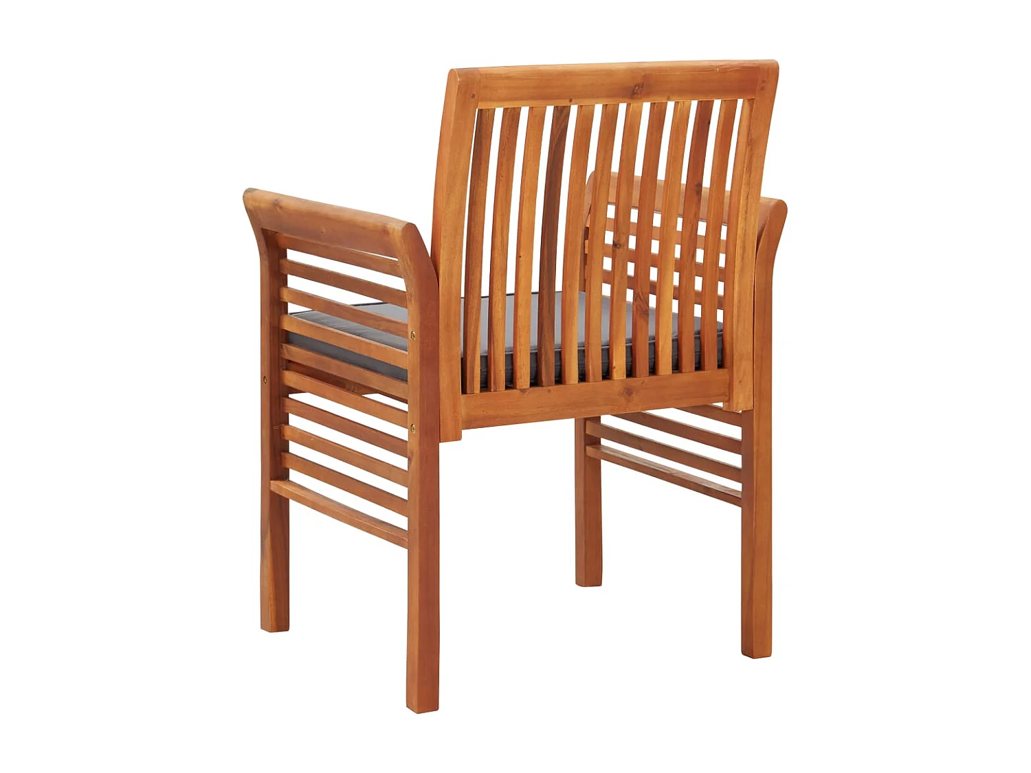 Chaises à manger de jardin et coussins lot de 4 acacia massif