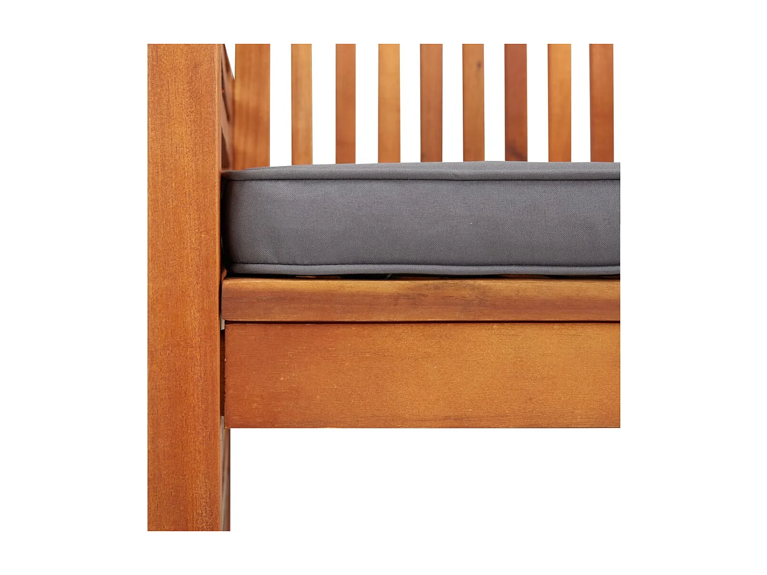 Chaises à manger de jardin et coussins lot de 4 acacia massif