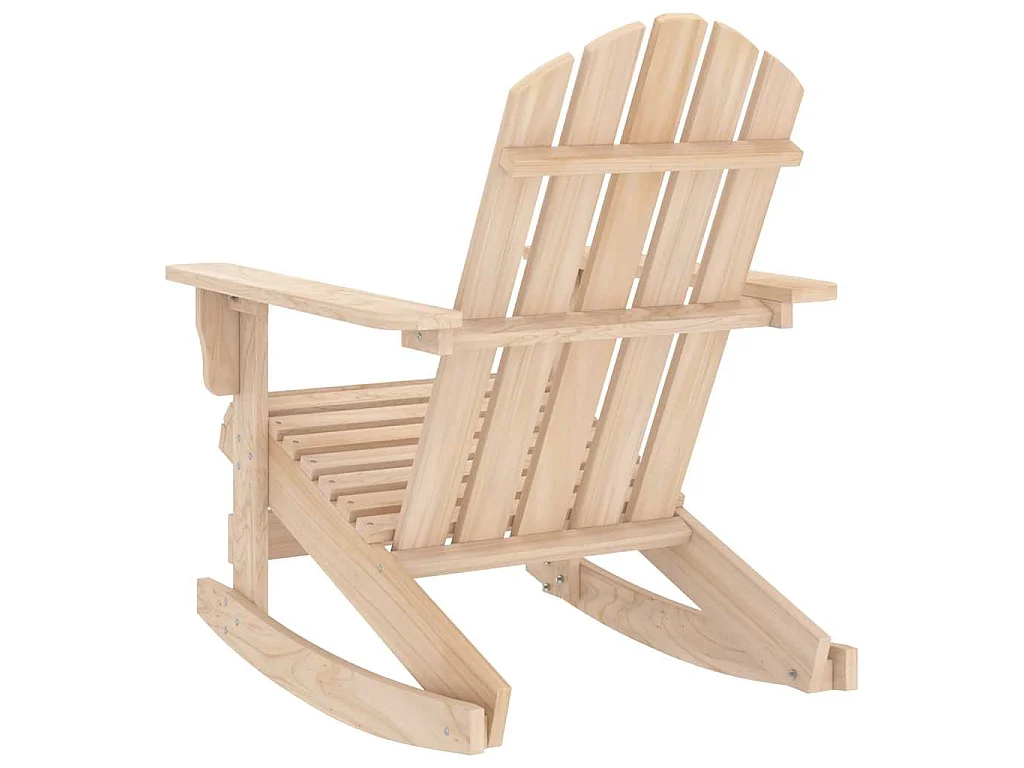 Sedia a Dondolo Giardino Adirondack in Legno Massello di Abete