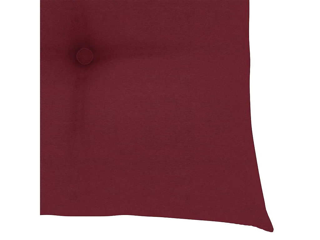 Chaises pliables de jardin lot de 2 avec coussins Bambou