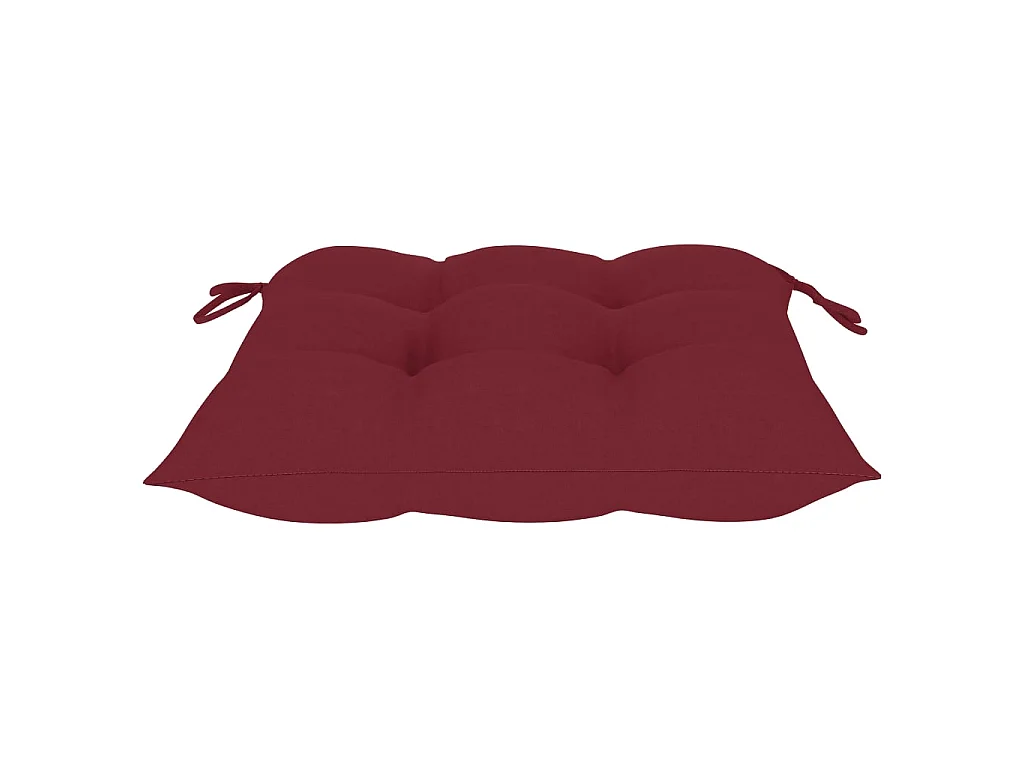 Chaises pliantes (lot de 2) avec coussins en bambou
