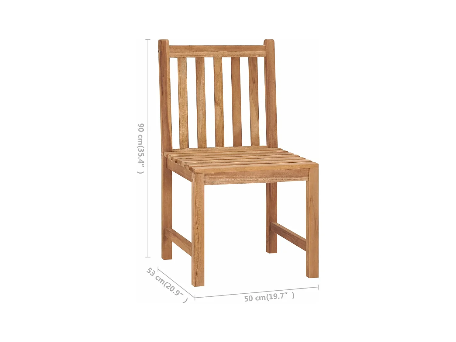Gartenstühle 4 Stk. mit Kissen Massivholz Teak