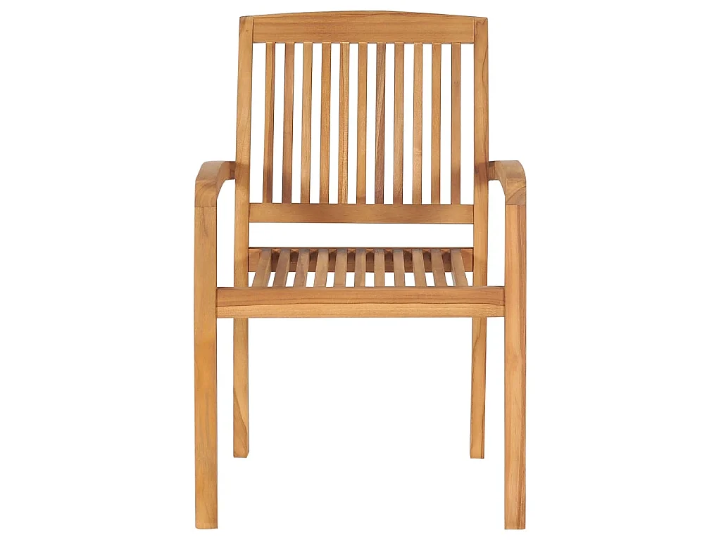 Chaises de jardin lot de 2 et coussins rouge Bois teck massif
