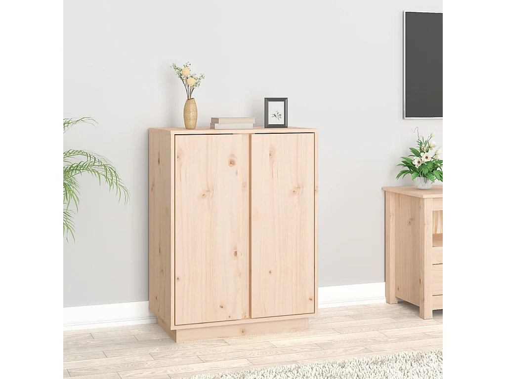 Sideboard 60x35x80 cm Massivholz Kiefer