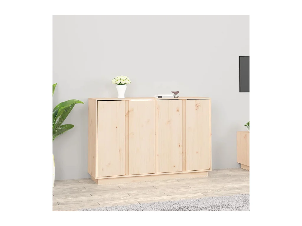 Buffet 120x35x80 cm Bois massif de pin