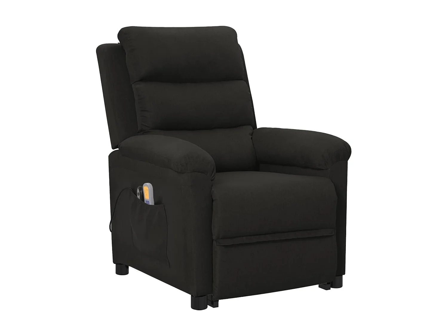 Fauteuil de massage Noir Tissu