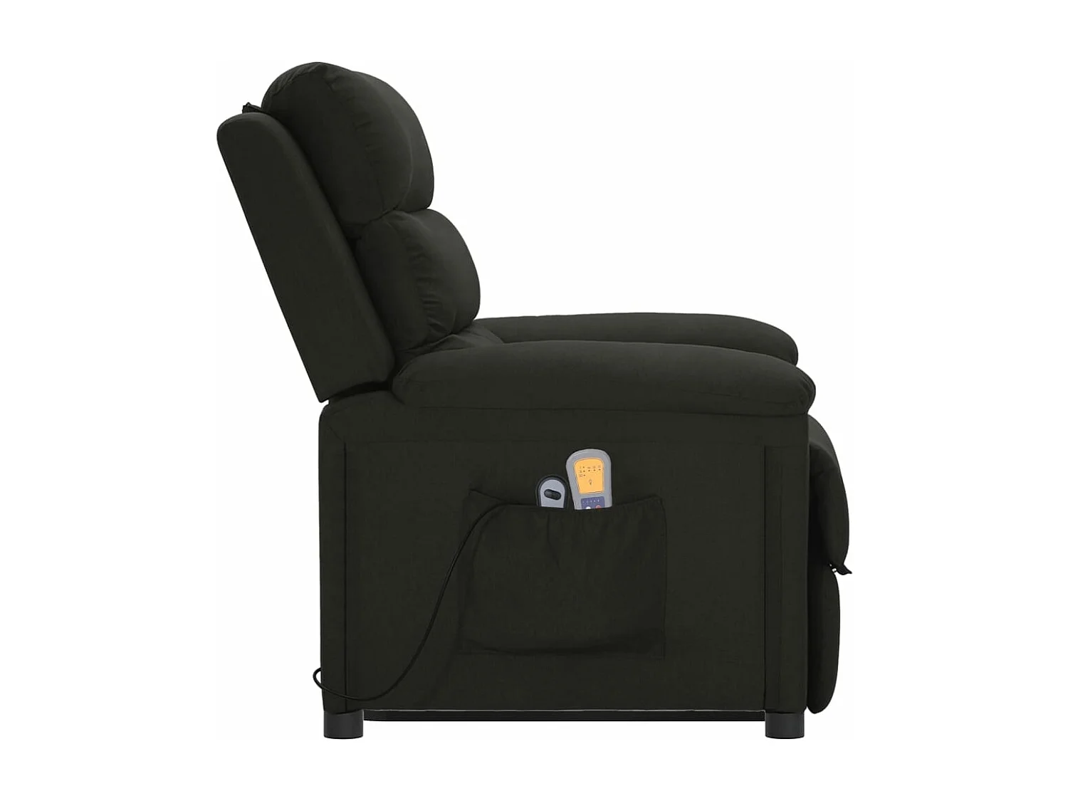 Fauteuil de massage Noir Tissu