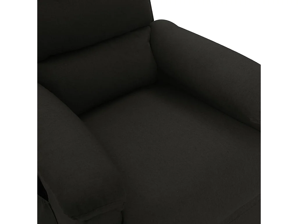 Fauteuil de massage Noir Tissu