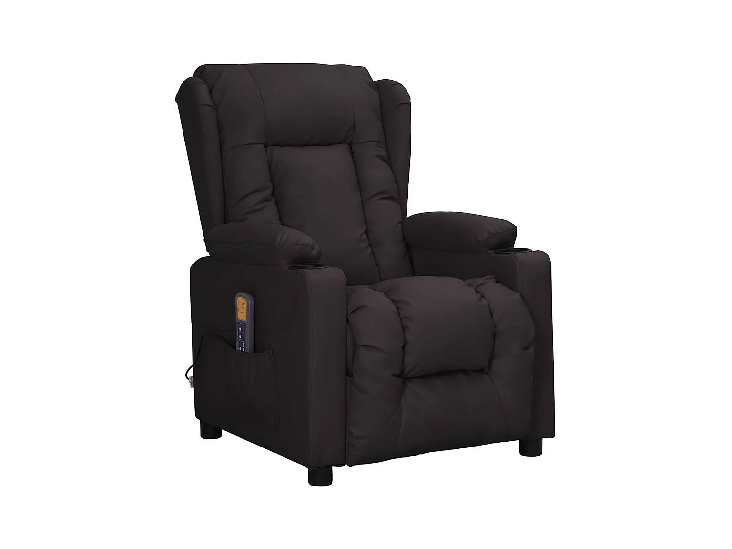 Fauteuil de massage Noir Similicuir