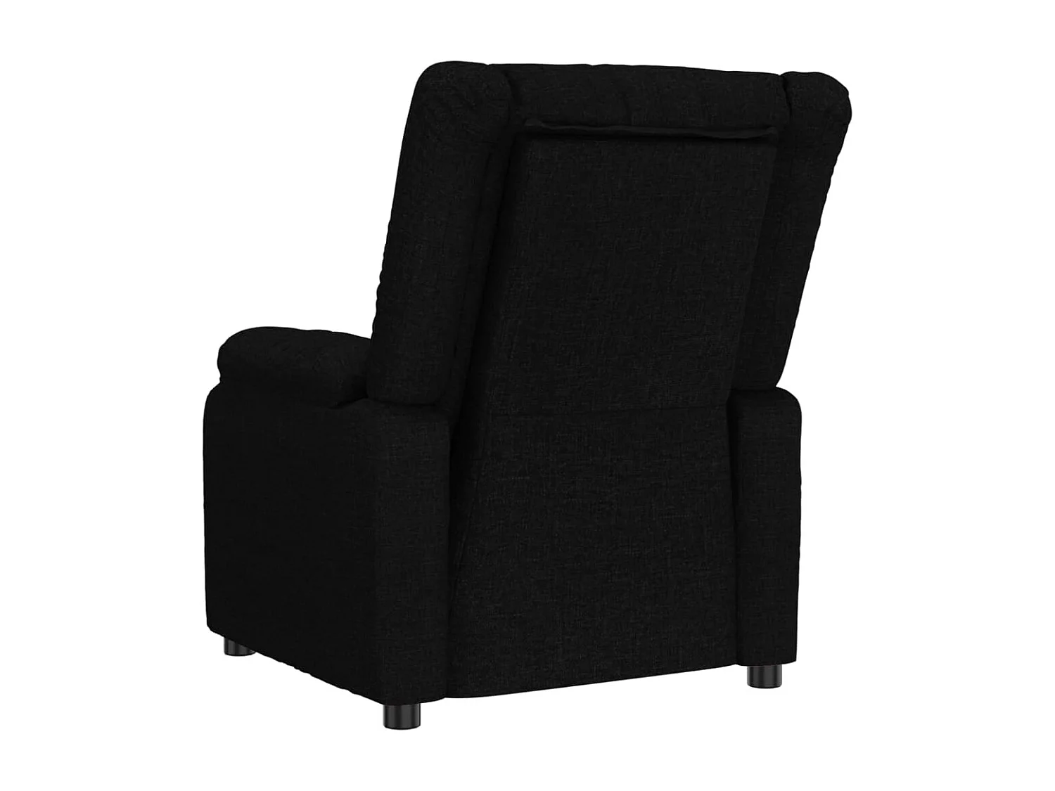 Fauteuil électrique de massage Noir Tissu