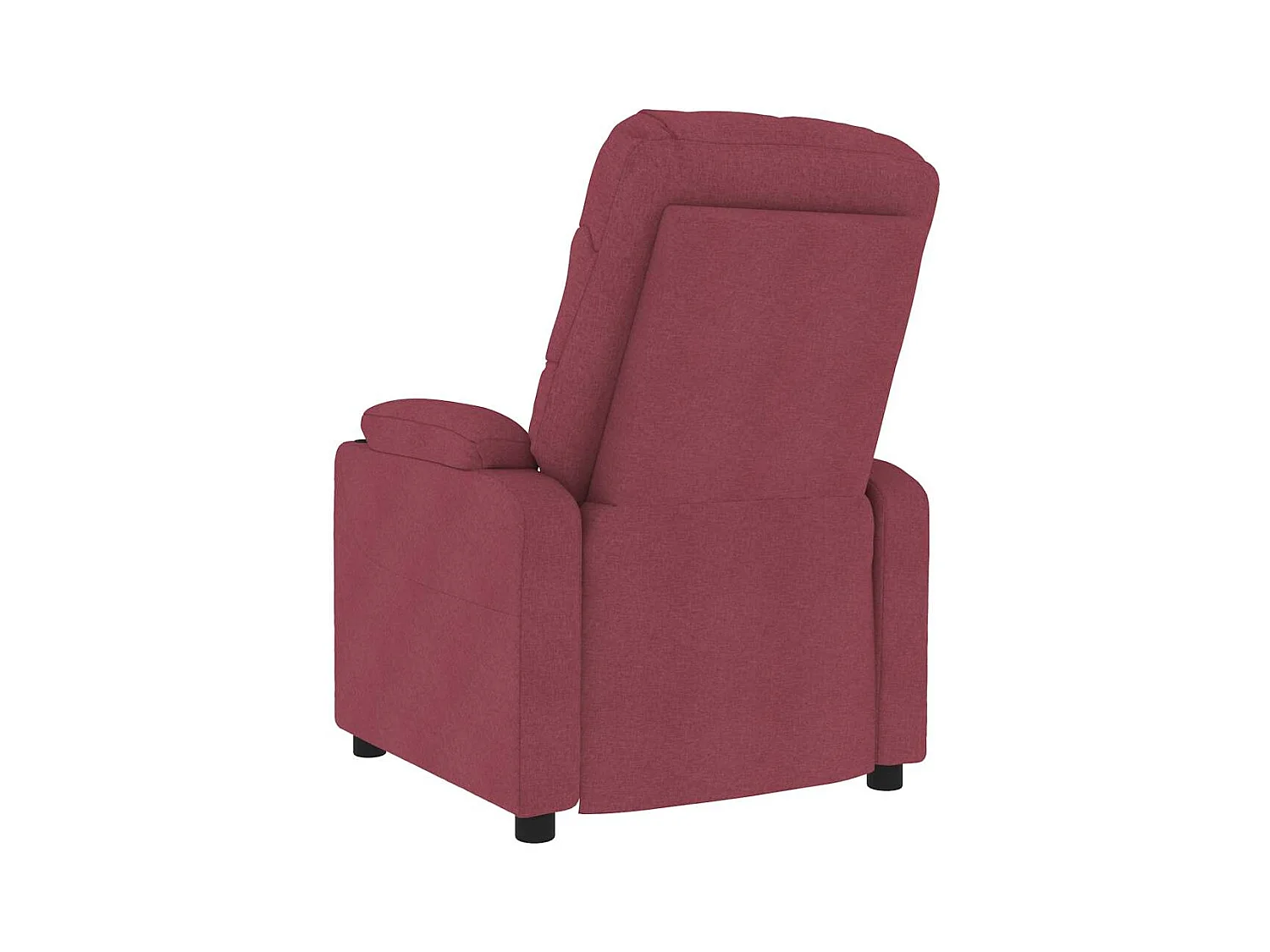 Massagesessel Weinrot Stoff