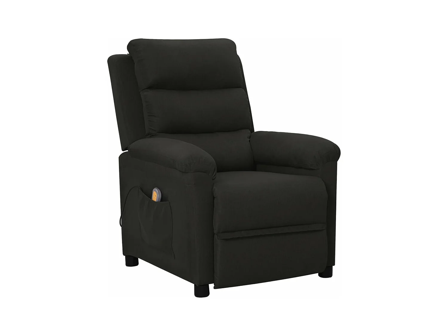 Fauteuil de massage Noir Tissu