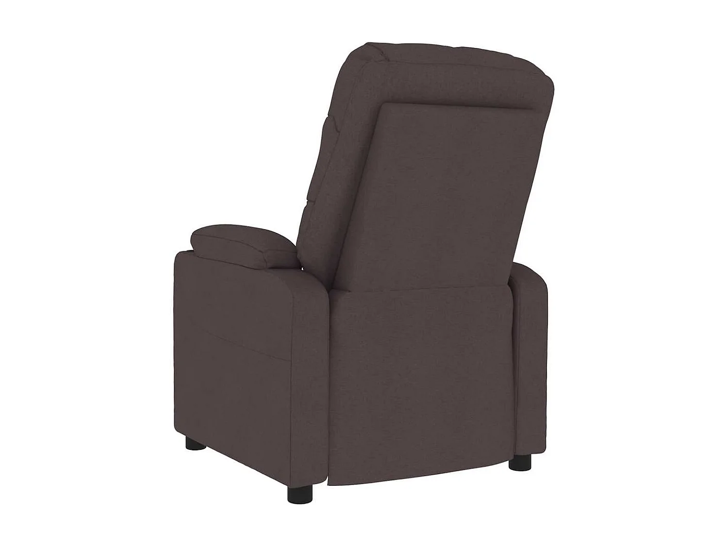 Fauteuil de massage Marron foncé Tissu
