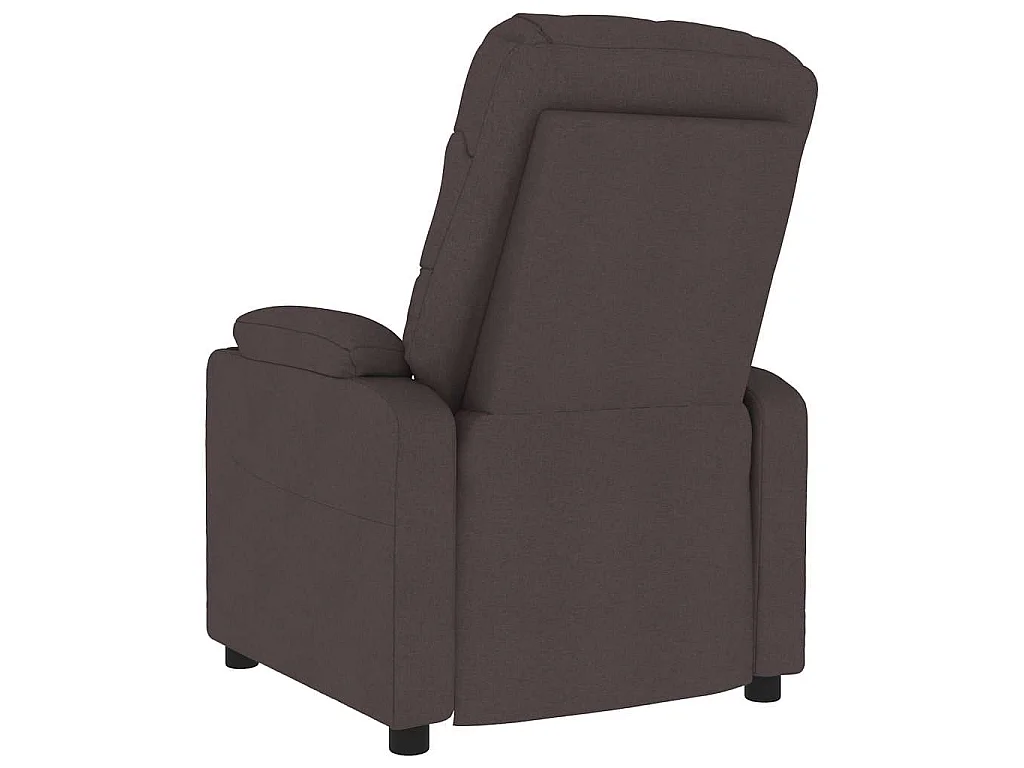 Fauteuil de massage Marron foncé Tissu