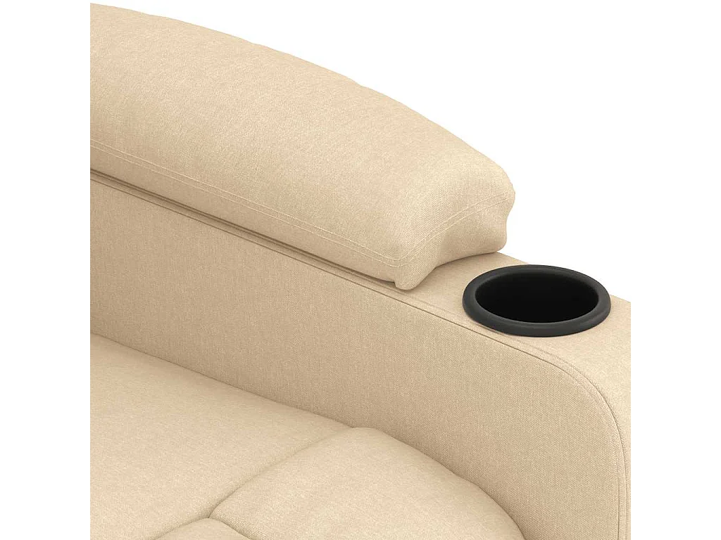 Fauteuil de massage Crème Tissu