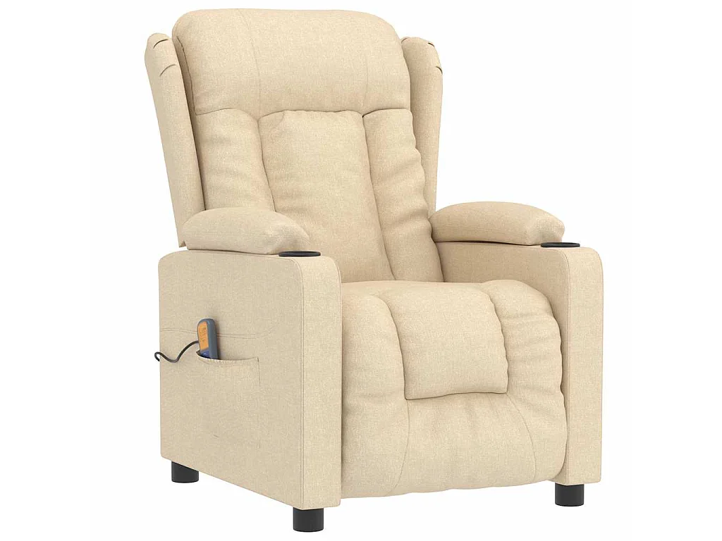 Fauteuil de massage Crème Tissu