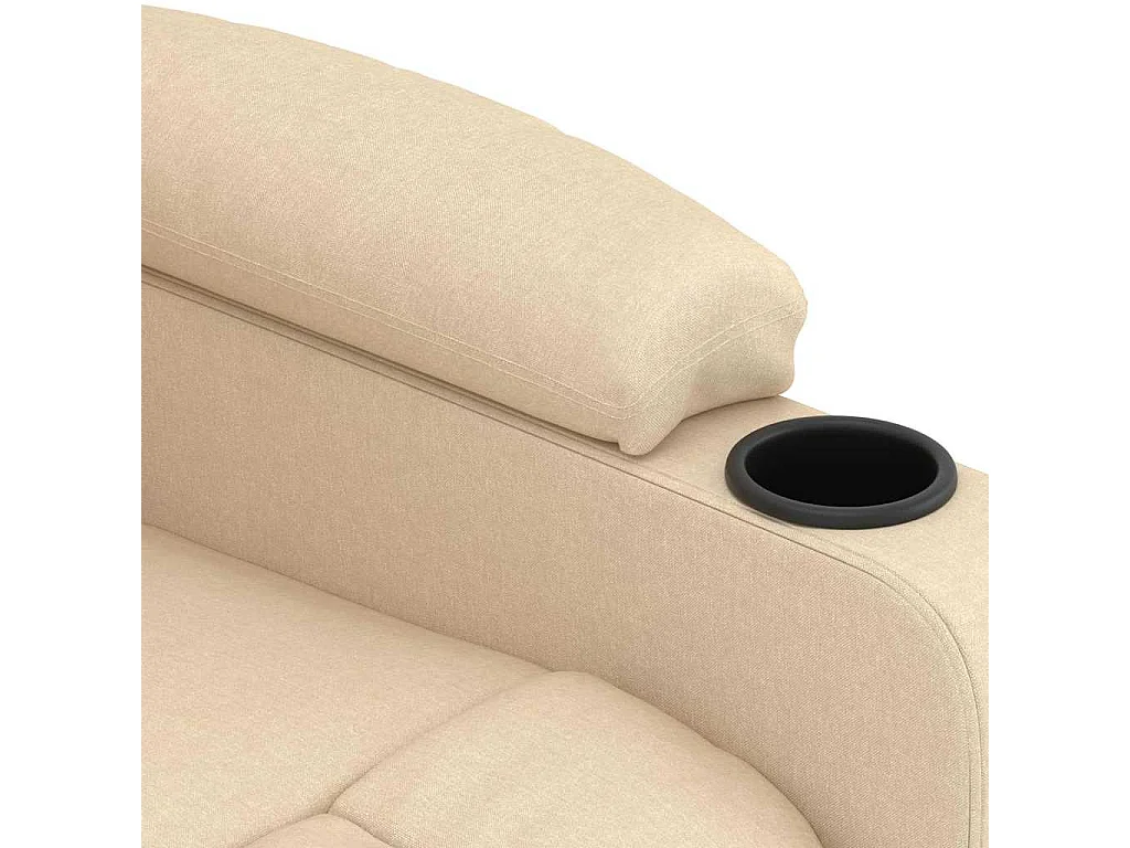Fauteuil de massage Crème Tissu