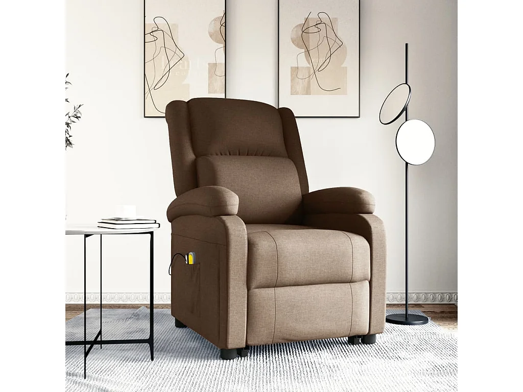 Fauteuil de massage Marron Tissu