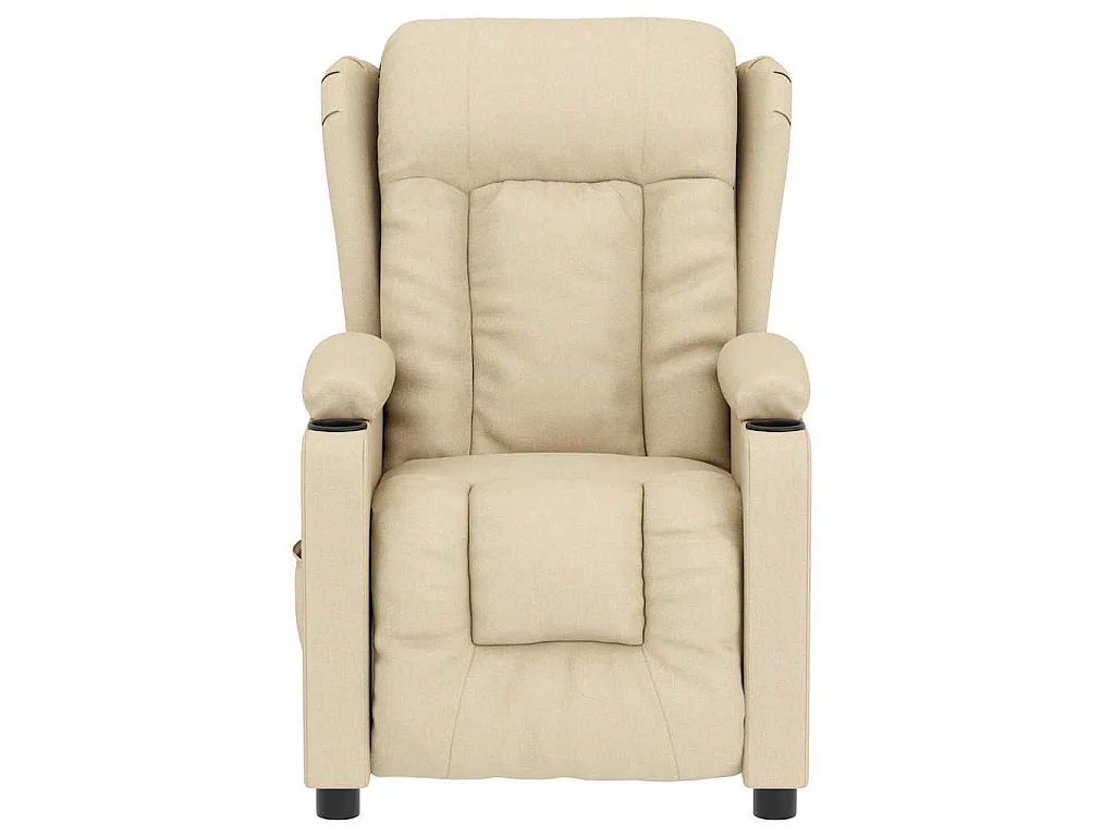 Fauteuil électrique de massage Crème Tissu