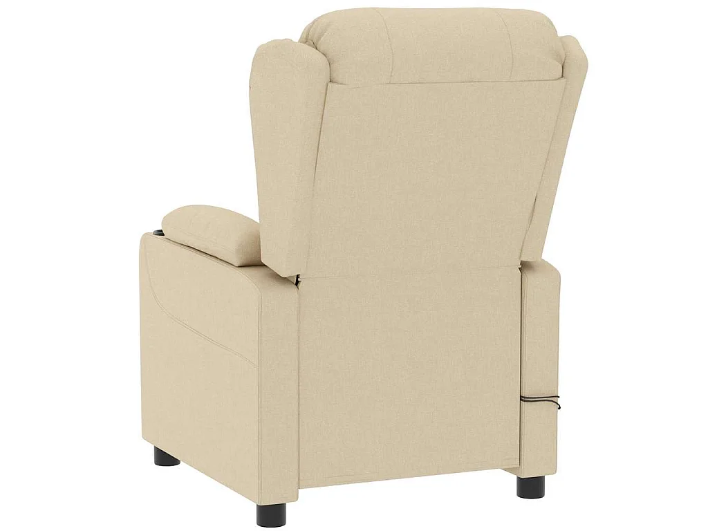 Fauteuil électrique de massage Crème Tissu